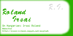 roland irsai business card